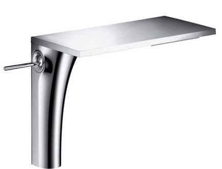 Baterii lavoare - Baterie lavoar baie crom cu ventil inclus, pipa 297 mm, Hansgrohe Axor Massaud