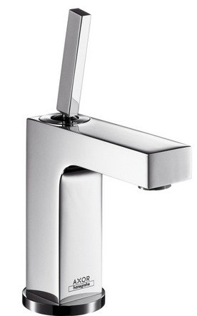 Baterii lavoare - Baterie lavoar baie crom cu ventil pop-up Hansgrohe Axor Citterio 140