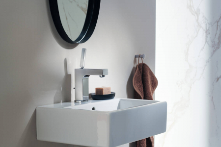 Baterie lavoar baie crom cu ventil pop-up Hansgrohe Axor Citterio 140 [1]