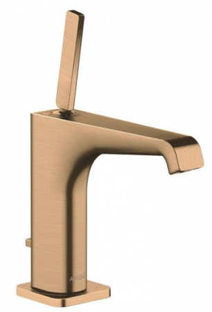 Baterii lavoare - Baterie lavoar baie bronz periat cu ventil pop-up Hansgrohe Axor Citterio E