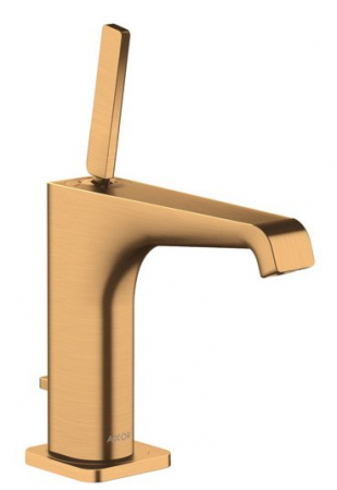 Baterii lavoare - Baterie lavoar baie auriu periat cu ventil pop-up Hansgrohe Axor Citterio E