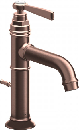 Baterii lavoare - Baterie lavoar baie red gold periat cu ventil pop-up Hansgrohe Axor Montreux 100