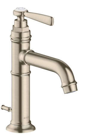 Baterii lavoare - Baterie lavoar baie nichel mat cu ventil pop-up Hansgrohe Axor Montreux 100