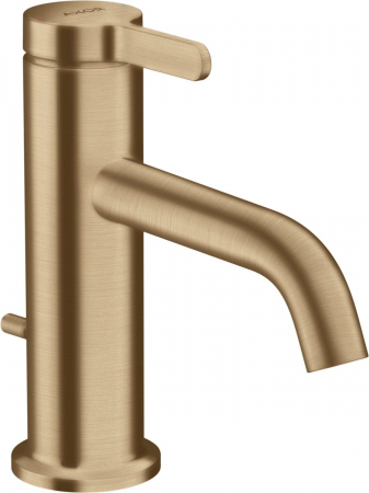 Baterii lavoare - Baterie lavoar baie bronz periat cu ventil pop-up Hansgrohe Axor One 70