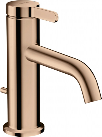 Baterii lavoare - Baterie lavoar baie red gold lucios cu ventil pop-up Hansgrohe Axor One 70