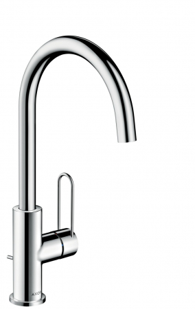 Baterii lavoare - Baterie lavoar baie crom cu ventil pop-up Hansgrohe Axor Uno 240