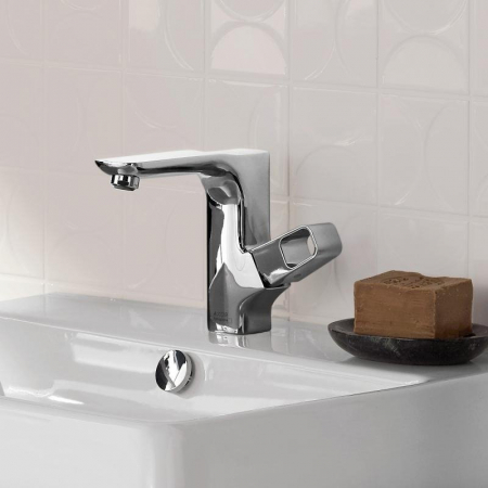 Baterie lavoar baie crom cu ventil pop-up Hansgrohe Axor Urquiola [3]