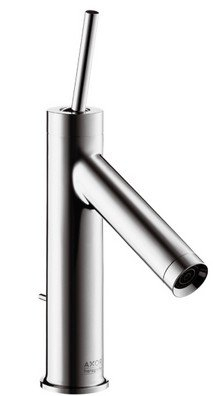 Baterii lavoare - Baterie lavoar baie crom cu ventil pop-up, pipa 112 mm, Hansgrohe Axor Starck 185