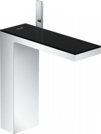 Baie - Baterie lavoar baie crom/sticla neagra, ventil click-clack, Hansgrohe Axor MyEdition 230