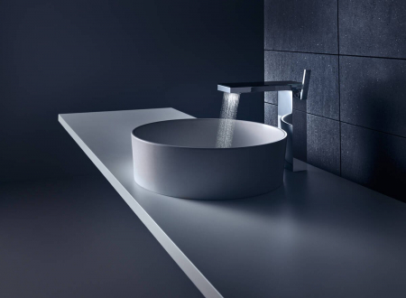 Baterie lavoar baie crom/sticla oglinda, ventil click-clack, Hansgrohe Axor MyEdition 230 [2]