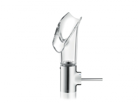 Baterie lavoar baie crom/sticla transparenta cu ventil inclus Hansgrohe Axor Starck V 140 [1]
