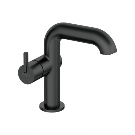 Baterii lavoare - Baterie chiuveta baie culoare neagra Deante Silia 2