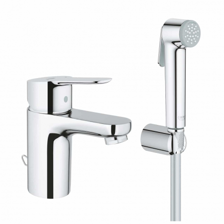 Baterii lavoare - Set baterie lavoar cu dus igienic Grohe BauEdge Hygienica S