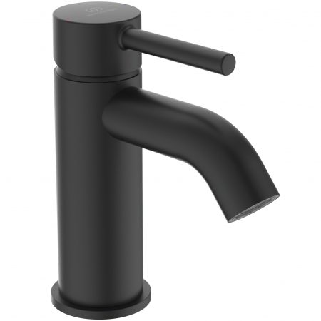 Baterii lavoare - Baterie lavoar Ideal Standard Ceraline negru mat cu ventil inclus