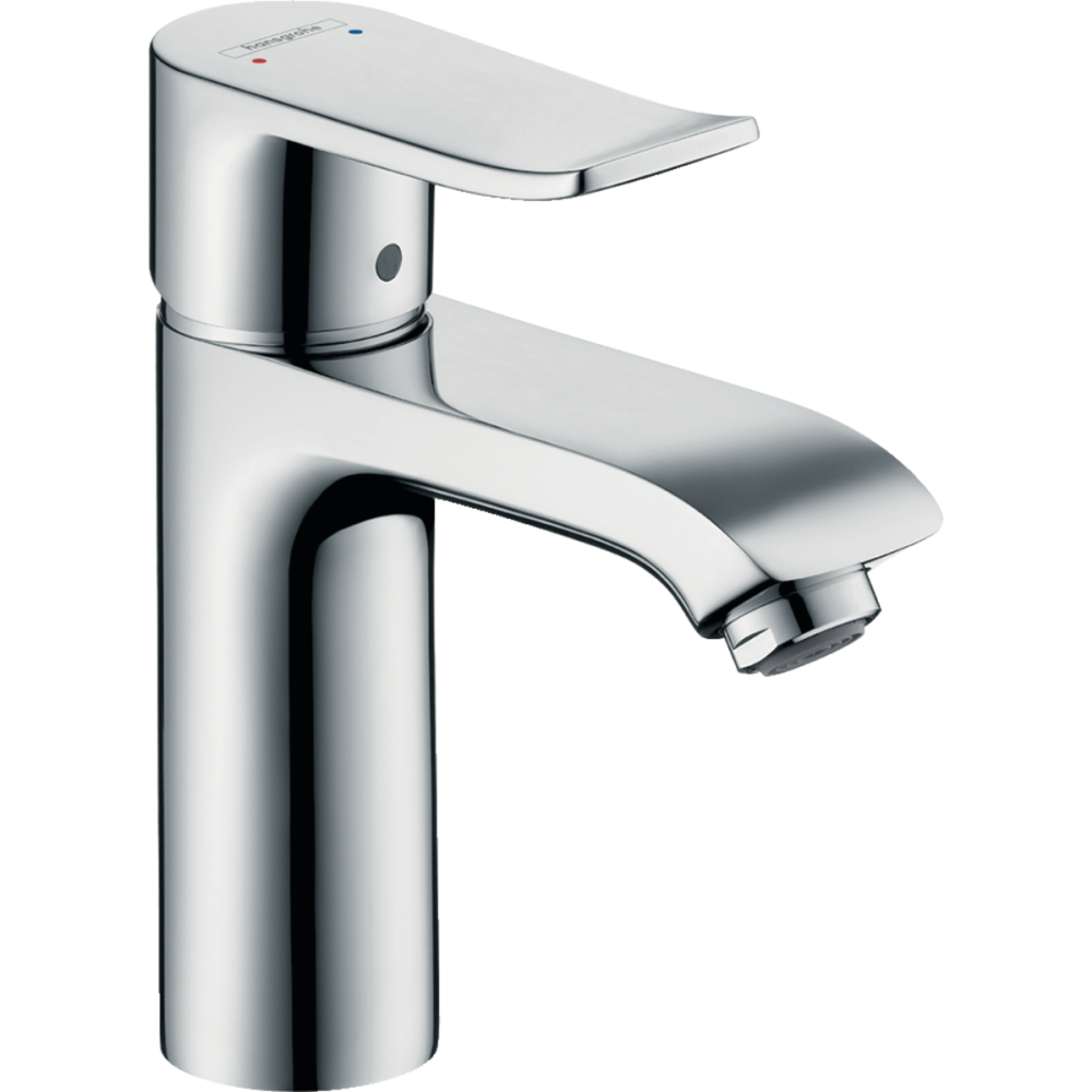 Baterii lavoare - Baterie lavoar crom cu ventil pop-up Hansgrohe Metris 110