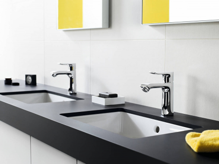 Baterie lavoar crom cu ventil pop-up Hansgrohe Metris 110 [2]