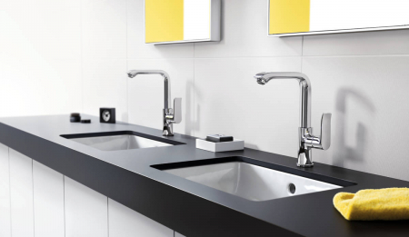 Baterie lavoar crom cu ventil pop-up Hansgrohe Metris 230 [3]