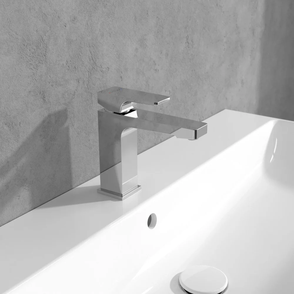 Baterie lavoar, crom lucios, Villeroy & Boch Architectura Square [2]