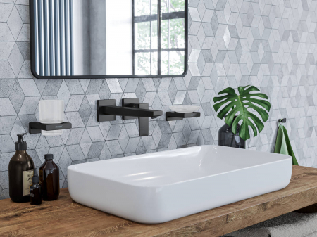 Baterie lavoar incastrata negru mat Hansgrohe Metropol [2]