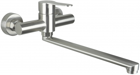 Baterii baie - Baterie Chiuveta crom lucios cu pipa pivotanta 298 mm Deante Lupo