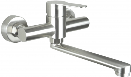 Baterii baie - Baterie Chiuveta crom lucios cu pipa pivotanta 248 mm Deante Lupo
