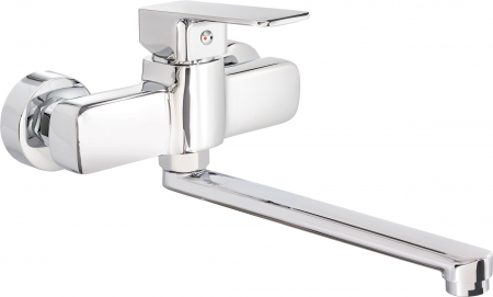 Baterii baie - Baterie Chiuveta crom lucios cu pipa pivotanta 288 mm Deante Maro