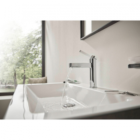 Baterie lavoar cu ventil inclus, crom, monocomanda, Hansgrohe Finoris 110 [1]