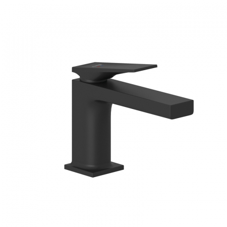 Baterii lavoare - Baterie lavoar cu ventil inclus, negru mat, monocomanda, Kludi Decus 85