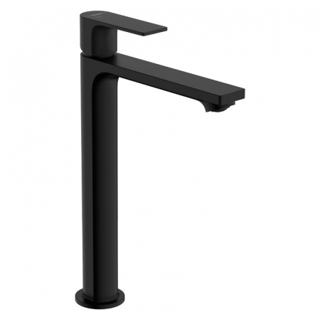 Baterii baie - Baterie lavoar cu ventil inclus tehnologie CoolStart, negru mat, Hansgrohe Rebris E240