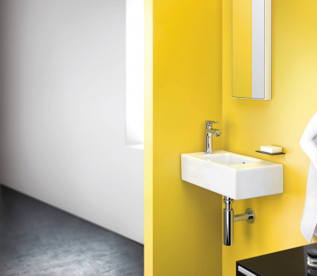 Baterie lavoar cu ventil pop-up, crom, Hansgrohe Metris 100 [1]