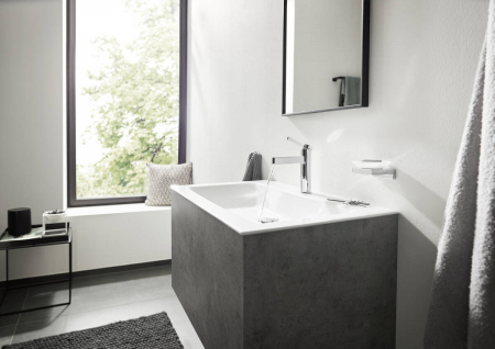 Baterie lavoar crom lucios cu ventil push-open Hansgrohe Finoris 76010000 [1]
