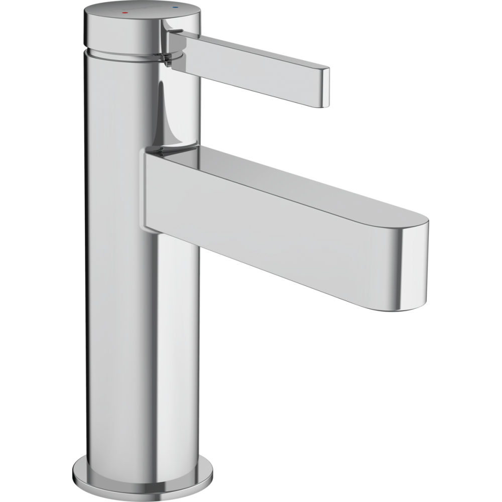 Baterii lavoare - Baterie lavoar crom lucios cu ventil push-open Hansgrohe Finoris 76010000