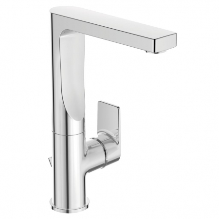 Baterii lavoare - Baterie lavoar inalta Ideal Standard Edge crom lucios cu ventil inclus