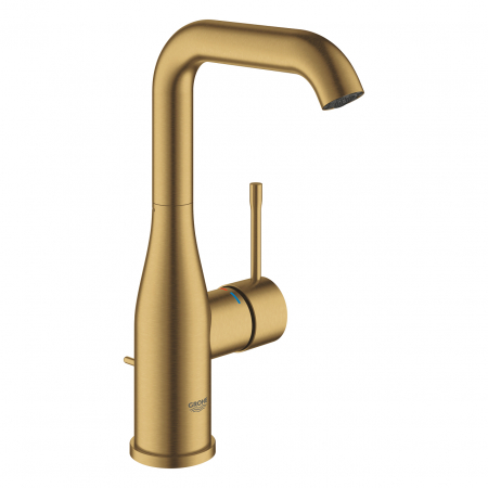Baterii lavoare - Baterie lavoar Grohe Essence, marimea L, ventil inclus, auriu periat Cool Sunrise