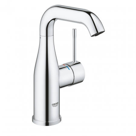 Baterii lavoare - Baterie lavoar Grohe Essence, marimea M, ventil inclus, crom lucios