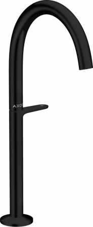 Baterii lavoare - Baterie lavoar inalta negru mat cu ventil click-clack Hansgrohe Axor One Select 260