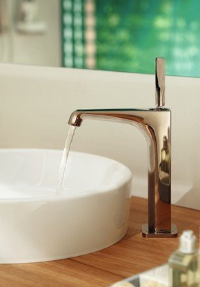 Baterie lavoar inalta crom cu ventil inclus Hansgrohe Axor Citterio E [1]