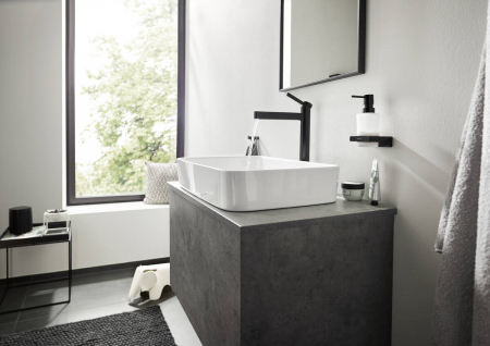 Baterie lavoar inalta negru mat cu ventil push-open Hansgrohe Finoris 76070670 [2]