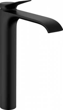 Baterii lavoare - Baterie lavoar inalta culoare negru mat, cu ventil inclus, Hansgrohe Vivenis 250