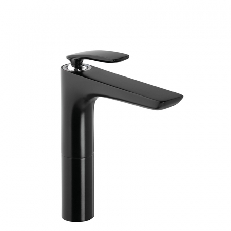 Baterii lavoare - Baterie lavoar inalta culoare negru mat, Kludi, Balance