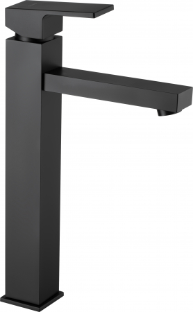 Baie - Baterie lavoar inalta Deante Anemon cu ventil click-clack inclus, negru mat