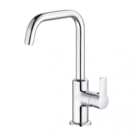 Baterii baie - Baterie lavoar inalta Kludi Pure&Easy pipa pivotanta, crom lucios