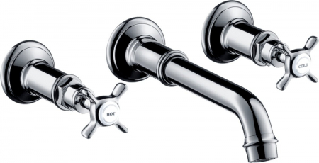 Baterii lavoare - Baterie lavoar incastrata crom, dubla comanda, Hansgrohe Axor Montreux