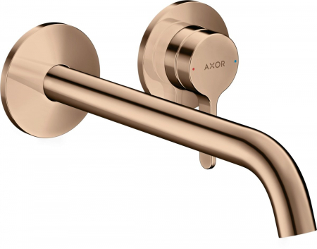 Baterii lavoare - Baterie lavoar incastrata red gold lucios Hansgrohe Axor One