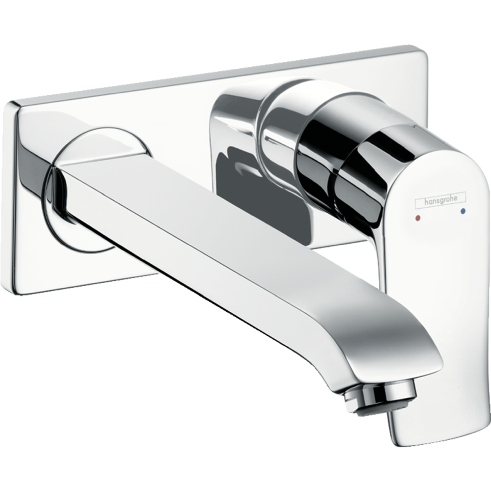 Baterii lavoare - Baterie lavoar incastrata, crom, pipa 22.5 cm Hansgrohe, Metris
