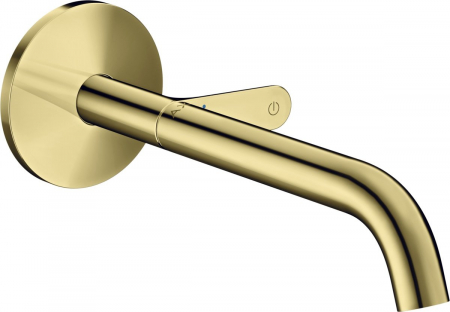 Baterii lavoare - Baterie lavoar incastrata auriu lucios, pipa 220 mm, Hansgrohe Axor One Select