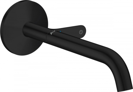 Baterii lavoare - Baterie lavoar incastrata negru mat, pipa 220 mm, Hansgrohe Axor One Select