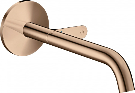 Baterii lavoare - Baterie lavoar incastrata red gold lucios, pipa 220 mm, Hansgrohe Axor One Select