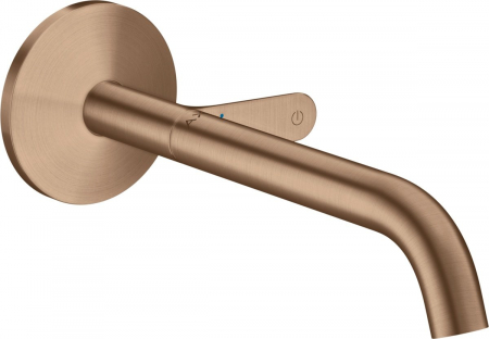 Baterii lavoare - Baterie lavoar incastrata red gold periat, pipa 220 mm, Hansgrohe Axor One Select