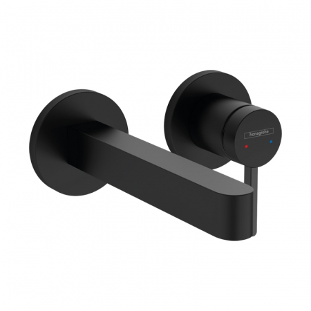 Baterii lavoare - Baterie lavoar incastrata negru mat, pipa 168 mm, Hansgrohe Finoris 76051670